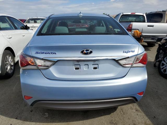 KMHEC4A47DA065283 - 2013 HYUNDAI SONATA HYBRID BLUE photo 6