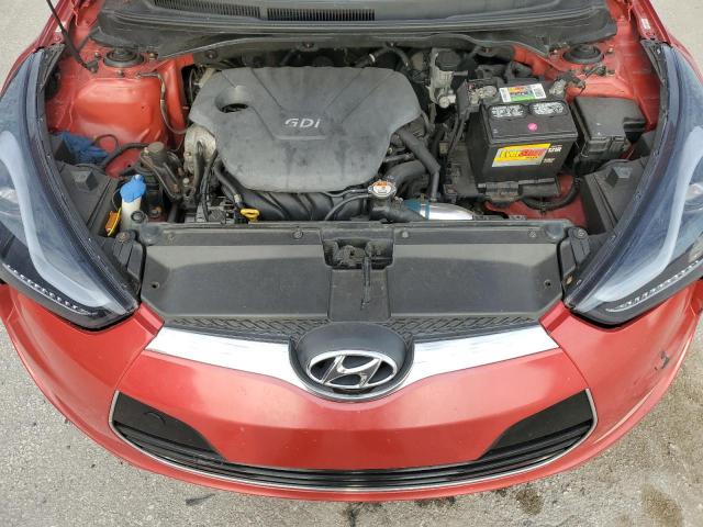 KMHTC6AD1CU070298 - 2012 HYUNDAI VELOSTER RED photo 11