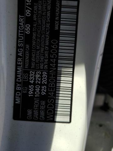 WDDSJ4EB0HN445060 - 2017 MERCEDES-BENZ CLA 250 WHITE photo 12