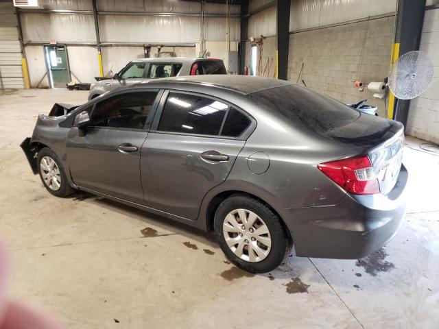 2HGFB2F57CH304088 - 2012 HONDA CIVIC LX GRAY photo 2