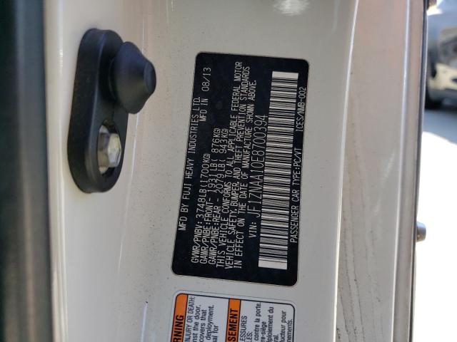 JF1ZNAA10E8700394 - 2014 TOYOTA SCION FR-S WHITE photo 12