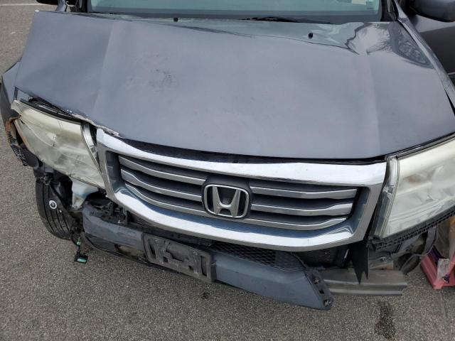 5FNYF4H54EB054306 - 2014 HONDA PILOT EXL GRAY photo 12