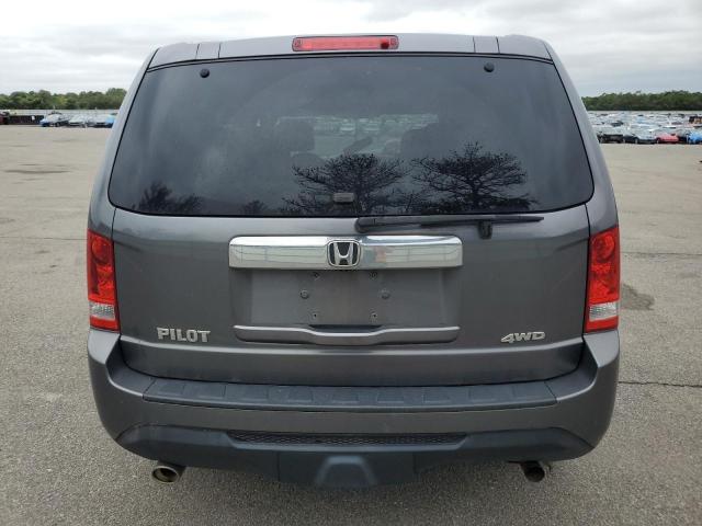 5FNYF4H54EB054306 - 2014 HONDA PILOT EXL GRAY photo 6