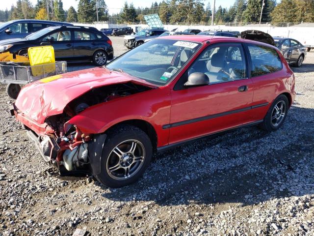 2HGEH2464PH540337 - 1993 HONDA CIVIC DX RED photo 1