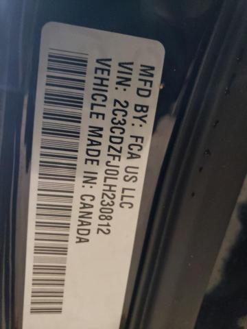 2C3CDZFJ0LH230812 - 2020 DODGE CHALLENGER R/T SCAT PACK BLACK photo 12