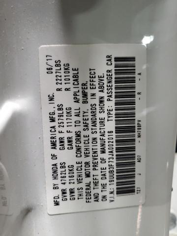 19UUB3F73JA002016 - 2018 ACURA TLX ADVANCE თეთრი ფოტო 13