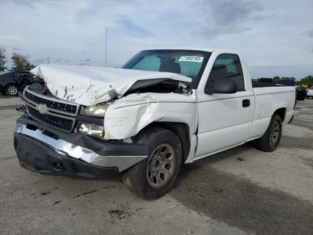 1GCEC14V07Z168641 - 2007 CHEVROLET SILVERADO C1500 CLASSIC WHITE photo 1