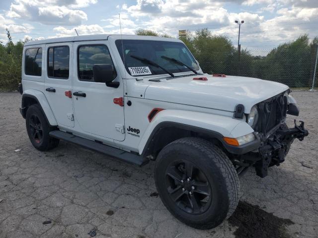 1C4HJXEN0MW741037 - 2021 JEEP WRANGLER UNLIMITED SAHARA WHITE photo 4