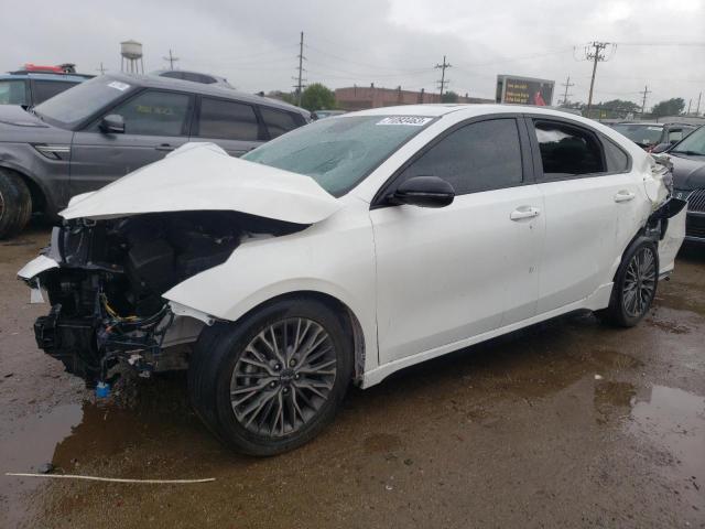 3KPF54AD1NE454714 - 2022 KIA FORTE GT LINE WHITE photo 1