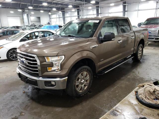 1FTEW1EG0HKD71997 - 2017 FORD F150 SUPERCREW BROWN photo 1