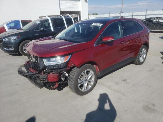 2FMPK4K9XJBC55732 - 2018 FORD EDGE TITANIUM RED photo 1