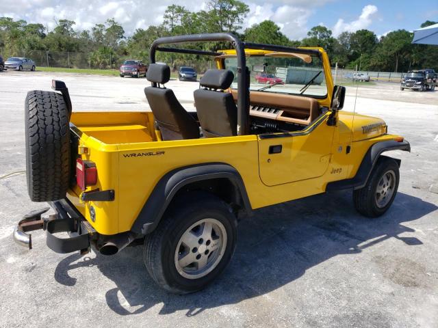 1J4FY19P2SP224383 - 1995 JEEP WRANGLER / S YELLOW photo 3