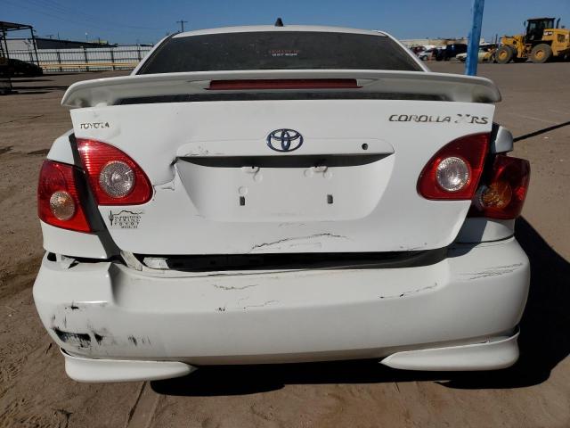 2T1BY30E75C334568 - 2005 TOYOTA COROLLA XRS WHITE photo 6