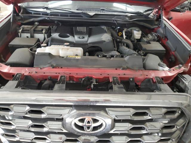 5TFNA5DB0NX009825 - 2022 TOYOTA TUNDRA CREWMAX PLATINUM მუქწითელი ფოტო 12