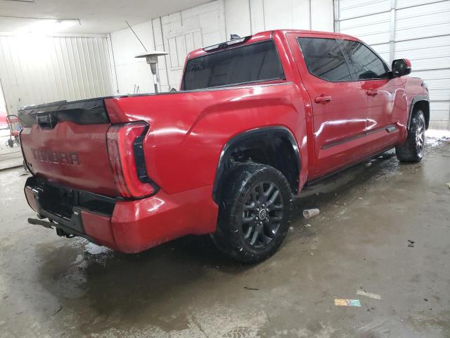 5TFNA5DB0NX009825 - 2022 TOYOTA TUNDRA CREWMAX PLATINUM მუქწითელი ფოტო 3