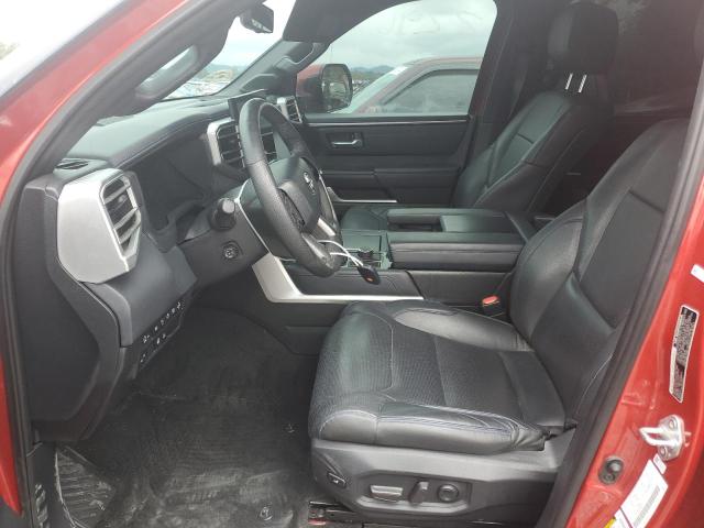 5TFNA5DB0NX009825 - 2022 TOYOTA TUNDRA CREWMAX PLATINUM მუქწითელი ფოტო 7