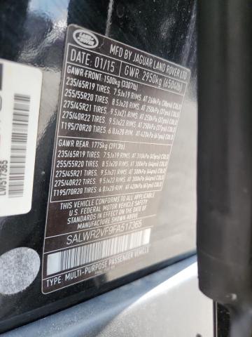 SALWR2VF9FA517365 - 2015 LAND ROVER RANGE ROVE HSE BLACK photo 13