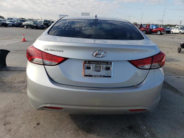 5NPDH4AE3DH382674 - 2013 HYUNDAI ELANTRA GLS SILVER photo 6