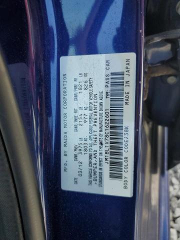 JM1BL1V78C1622601 - 2012 MAZDA 3 I BLUE photo 13