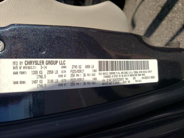 2C4RC1BGXER325072 - 2014 CHRYSLER TOWN & COU TOURING CHARCOAL photo 13