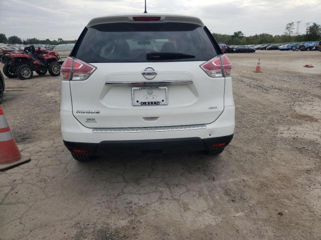 KNMAT2MV5GP619241 - 2016 NISSAN ROGUE S WHITE photo 6