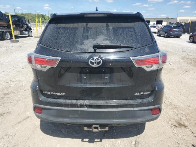 5TDJKRFH6GS354886 - 2016 TOYOTA HIGHLANDER XLE Қара фото 6