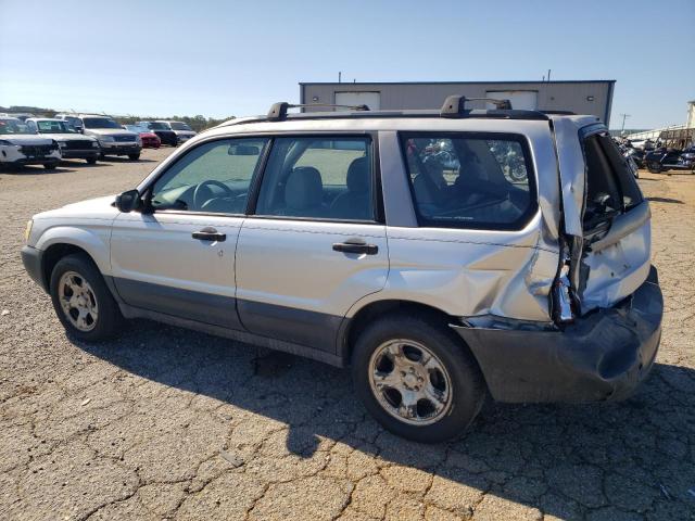 JF1SG63675H728808 - 2005 SUBARU FORESTER 2.5X SILVER photo 2