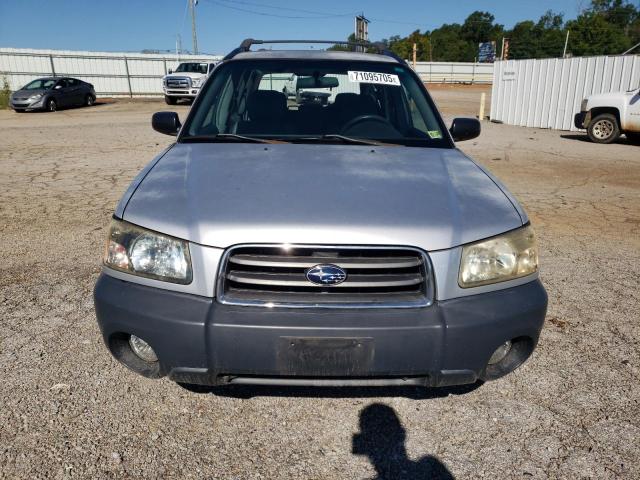 JF1SG63675H728808 - 2005 SUBARU FORESTER 2.5X SILVER photo 5