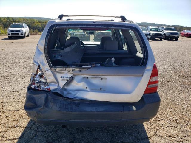 JF1SG63675H728808 - 2005 SUBARU FORESTER 2.5X SILVER photo 6