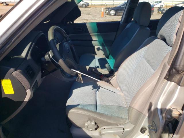 JF1SG63675H728808 - 2005 SUBARU FORESTER 2.5X SILVER photo 7