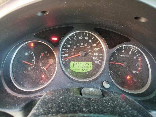 JF1SG63675H728808 - 2005 SUBARU FORESTER 2.5X SILVER photo 9