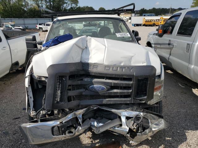 1FDWF30598EC06725 - 2008 FORD F350 SRW SUPER DUTY WHITE photo 5