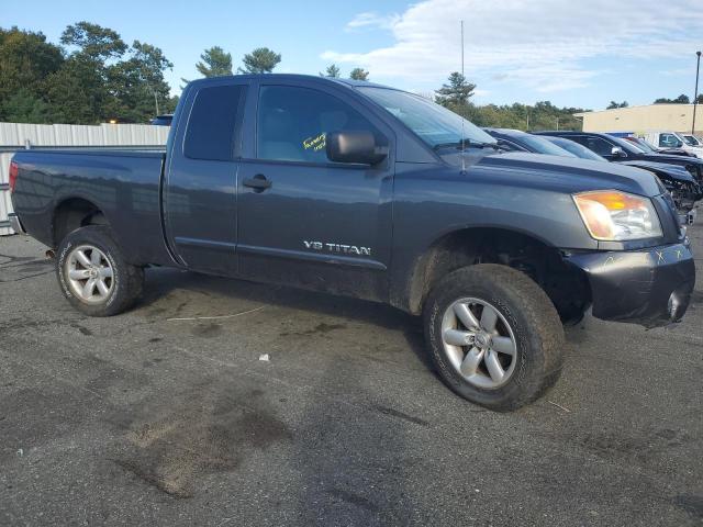 1N6AA0CC4BN320917 - 2011 NISSAN TITAN S GRAY photo 4