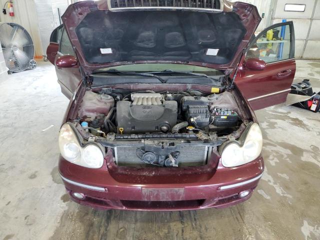 KMHWF35H45A130532 - 2005 HYUNDAI SONATA GLS MAROON photo 11