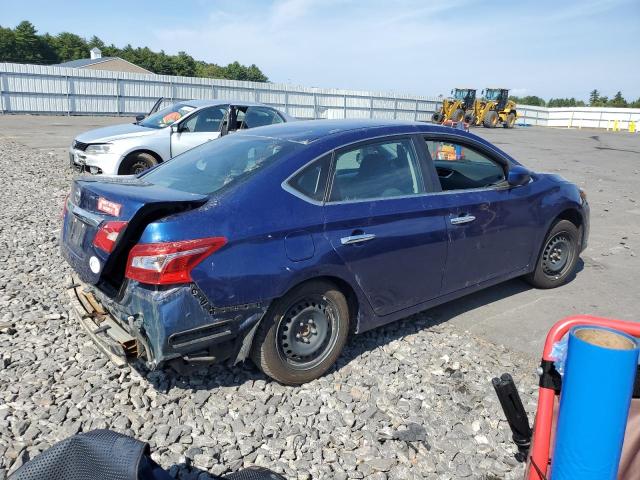 3N1AB7AP4JY281703 - 2018 NISSAN SENTRA S BLUE photo 3