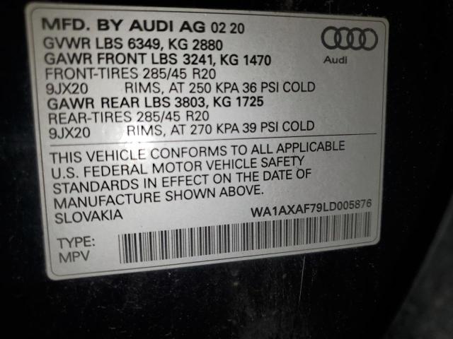 WA1AXAF79LD005876 - 2020 AUDI Q7 PREMIUM BLACK photo 14