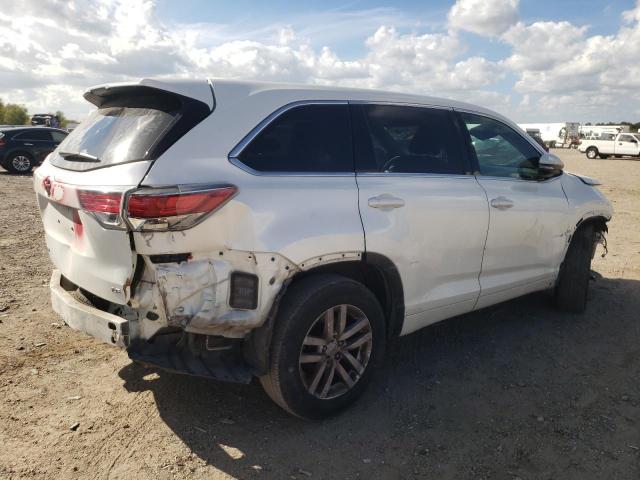 5TDZARFH5FS015489 - 2015 TOYOTA HIGHLANDER LE WHITE photo 3