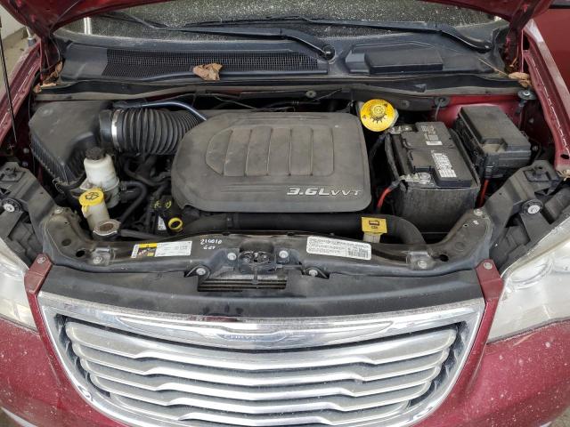 2C4RC1CG5ER466744 - 2014 CHRYSLER TOWN & COU TOURING L MAROON photo 12