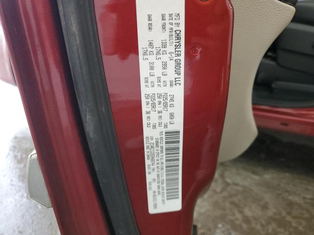 2C4RC1CG5ER466744 - 2014 CHRYSLER TOWN & COU TOURING L MAROON photo 13