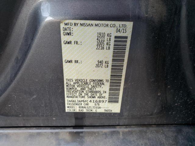 1N4AL3AP6FC416897 - 2015 NISSAN ALTIMA 2.5 GRAY photo 12