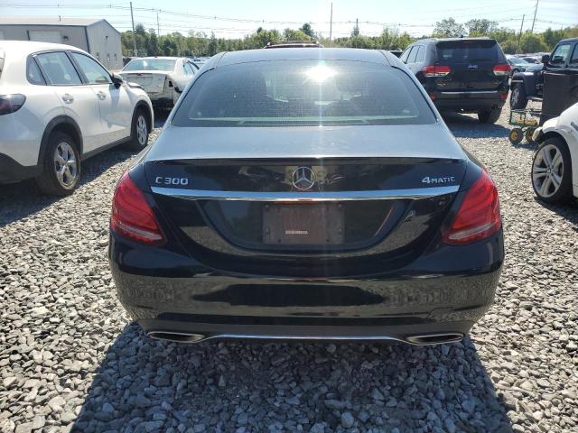 55SWF4KB9GU143540 - 2016 MERCEDES-BENZ C 300 4MATIC BLACK photo 6