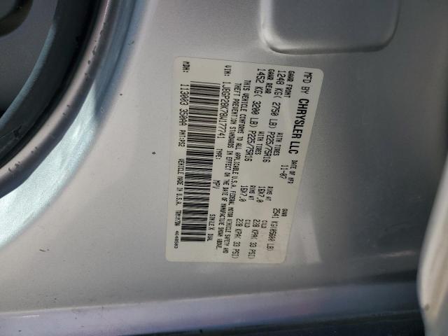 1J8GP28K78W177741 - 2008 JEEP LIBERTY SPORT SILVER photo 12