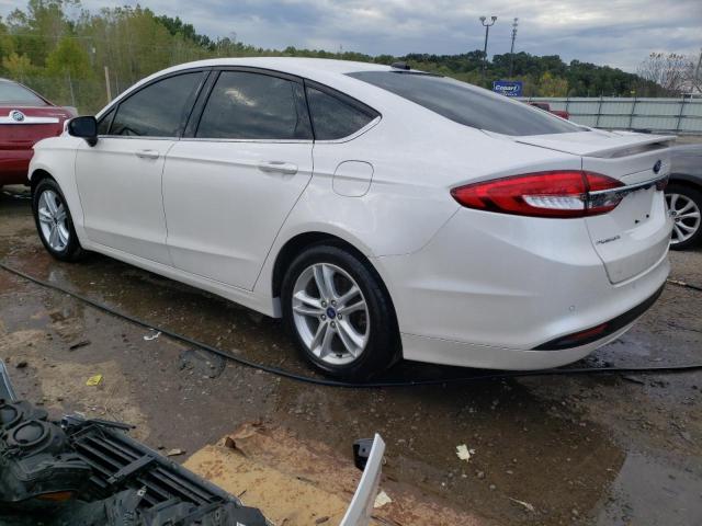 3FA6P0HD5JR229195 - 2018 FORD FUSION SE WHITE photo 2