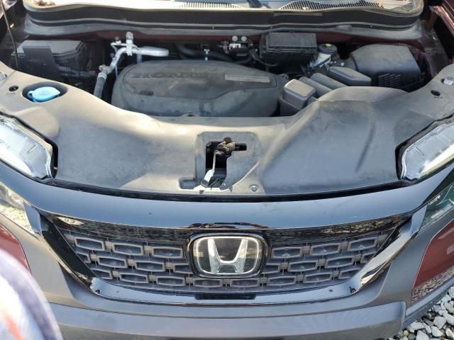 5FNYF8H57KB008164 - 2019 HONDA PASSPORT EXL Бордовий фото 12
