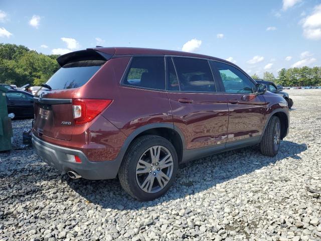 5FNYF8H57KB008164 - 2019 HONDA PASSPORT EXL Бордовий фото 3