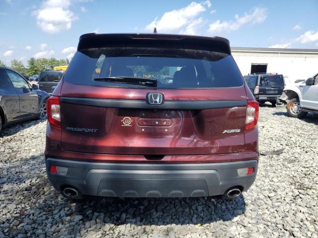 5FNYF8H57KB008164 - 2019 HONDA PASSPORT EXL Бордовий фото 6