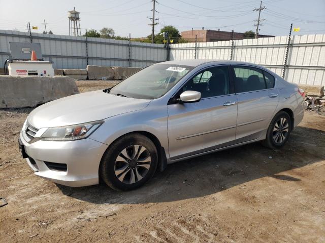 1HGCR2F38EA075564 - 2014 HONDA ACCORD LX SILVER photo 1