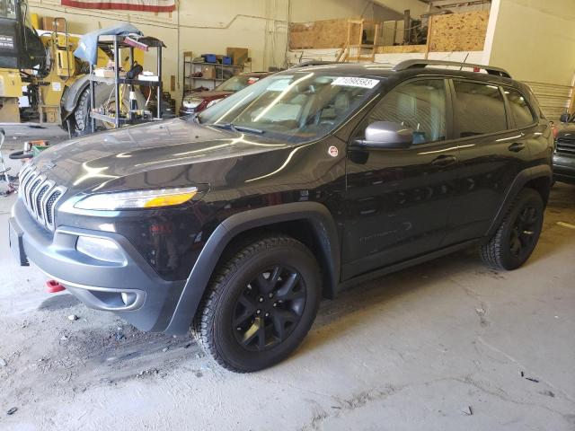 1C4PJMBS9FW661839 - 2015 JEEP CHEROKEE TRAILHAWK BLACK photo 1