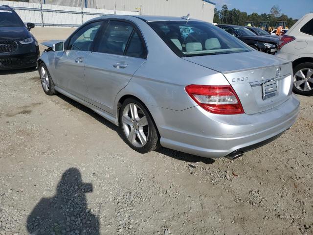 WDDGF5EB2BA470408 - 2011 MERCEDES-BENZ C 300 SILVER photo 2