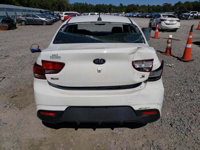 3KPA24AD9LE319321 - 2020 KIA RIO LX WHITE photo 6